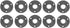 10 Pack 1/2 inches Malleable Cast Iron Pipe Flange, Industrial Pipe Flanges for DIY Steampunk Style