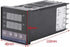 YXQ REX-C100 Temperature Thermostat Controllers, Digital Intelligent PID LED, 100-240VAC, K Sensor, 40A Solid State