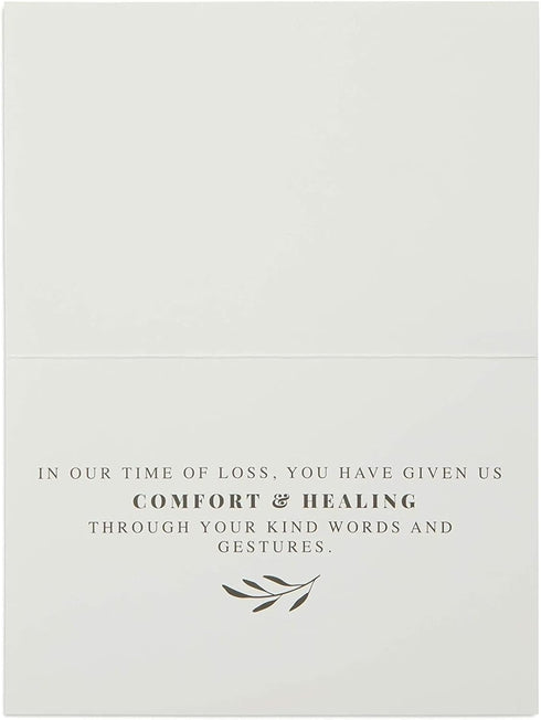 Pipilo Press 4 6 48-Pack, Set Sympathy Thank You Cards with Envelopes & Sticker Seals for Funeral - x in, Black & White