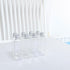 100ml Rectangle Bottles Travel Kit, Refillable PET Plastic Square Jar with Aluminium Screw Cap, 20pcs
