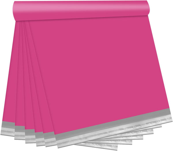 Pink Poly Mailers 14.5X19, 100 Pack, Strong Adhesive Shipping Envelopes for Clothing, Waterproof Mailing