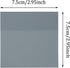 ONLYKXY 4 Pack Transparent Sticky Notes - 7.6x7.6CM Self-Stick Book Tabs, 200 Sheets Waterproof PET Markers, Dark Grey