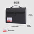 TRANBO 2 Pack Accordion File Organizer with 13 Pockets, Durable Handle, Letter Size/A4, Portable Document Organizer