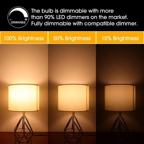 ASOKO ST64 Frosted LED Edison Vintage Light Bulbs, 6W Equivalent 60W, 2700K Warm White, Dimmable, 6 Packs