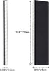 XyviLokit 2 Pack Monitor Memo Board for Slim Monitor, Monitor Sticky Note Holder for No Edge Monitors, Computer Side