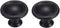 PILYON Cabinet Knobs 2 Pcs Aluminum Handle Black Cabinet Bedside Drawer Pull Handle,