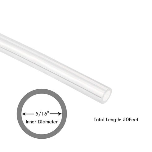 5/16" 5/16" 7/16" 50 ID Silicon Tubing, JoyTube Food Grade Silicon Tubing ID x OD Feet High Temp Pure Silicone Hose
