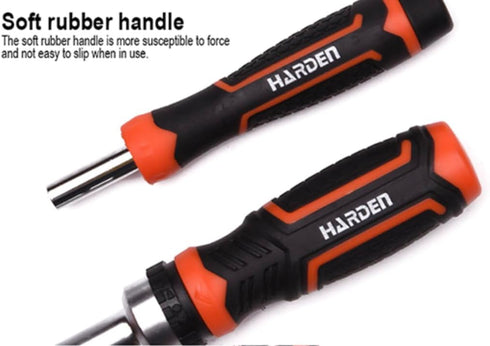 Edward Tools 31 Piece Ratchet Screwdriver Set - Pro Easy Ratchet with Magnetic Bit Tips, Ergo Handle, Organizing Case