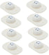 8pcs Practical Storage Case Caster Self-adhesive Wheel White Universal Wheel for Rolling