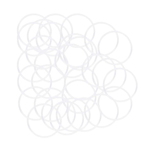 uxcell Silicone O-Rings, Pack of 30, 31mm OD 28mm ID 1.5mm Width VMQ Seal Gasket for Pipe Repair, White