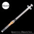 50 Pack 1ml 25Ga Plastic Dispensing Syringe Tool for Refilling, Measuring Liquids, Experiments