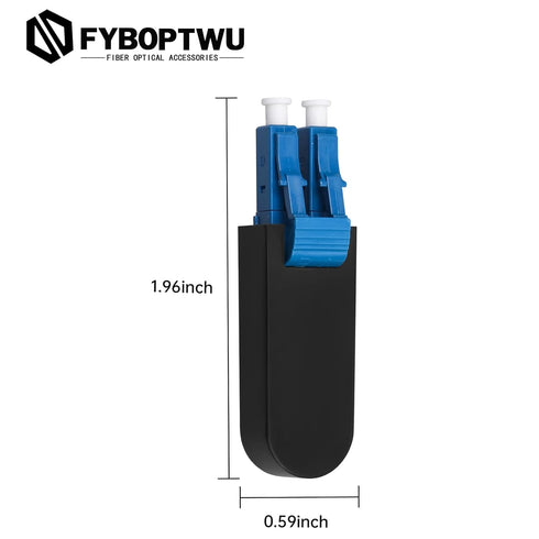10 Pcs LC Loopback Adapter Tester, Singlemode UPC LC Plug Standard Duplex Connector for Testing Applications