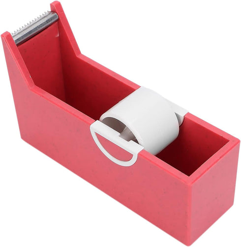 Eyelash Tape Dispenser, Portable Desktop Cutter for Home Salon Eyelash Extensions Supplies (Red)