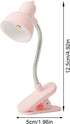 WTWU 360 Rotatable Tiny Table Lamp with Degree Rotating Neck Portable Clamp on Desk Lamp Warm Light for Office Bedside