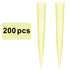 stonylab 200 µL Pipette Tips, 200 pcs Universal Clear Polypropylene Tips for Laboratory Chemistry