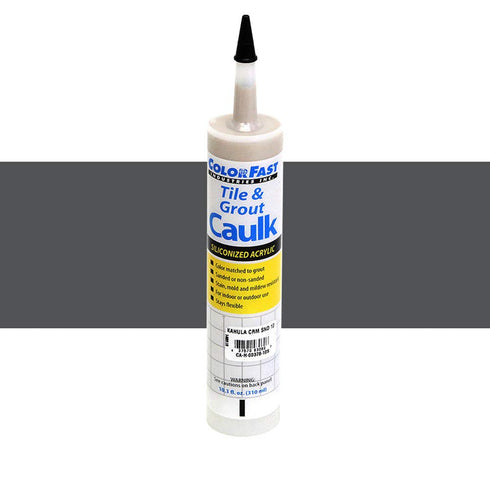 TEC Color Matched Caulk by Colorfast, Unsanded, 929 Charcoal Gray