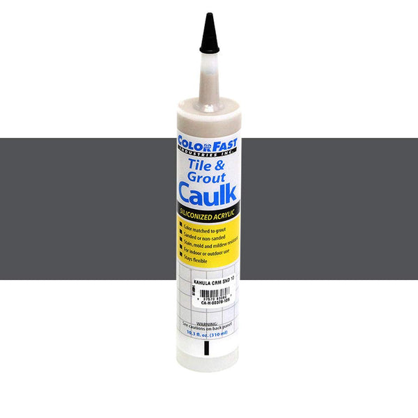 TEC Color Matched Caulk by Colorfast, Unsanded, 929 Charcoal Gray