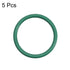 uxcell Fluorine Rubber O-Rings, 17mm OD 14mm ID 1.5mm Width FKM Seal Gasket for Machinery Plumbing, Green, Pack of 5