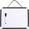 Magnetic Dry Erase Board VIZ-PRO, Children Drawing Board/Kids Writing Whiteboard, Black Plastic Frame, 12" x 8"