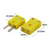 K Type Thermocouple Plug Adapter Set - Mini Male/Female Wire Connector for RTD Circuits