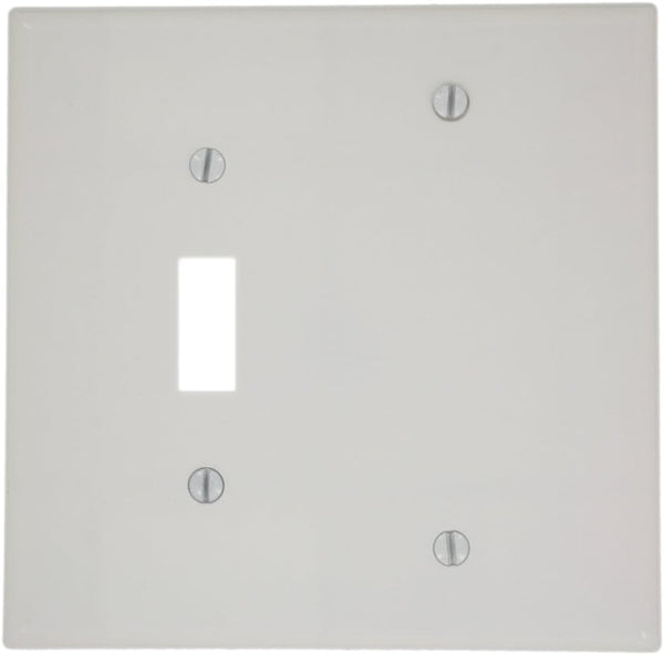 Leviton 80506-W WH WP 2G 1TGL 1BLANK MIDWAY SIZE by Leviton
