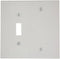 Leviton 80506-W WH WP 2G 1TGL 1BLANK MIDWAY SIZE by Leviton