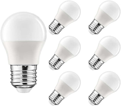 LED Light Bulbs, 25W Equivalent, Daylight White 6000K, E26 120V A15 3W, Not Dimmable, Pack of 6
