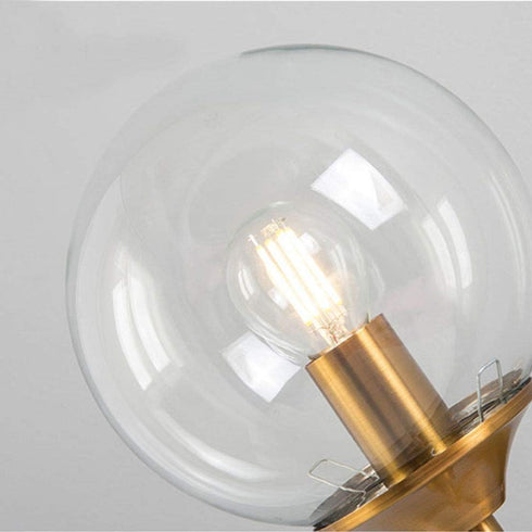 KCO Lighting Replacement Glass Globe Shade,Modern Clear Lampshade Glass Accessories for Pendant Wall Sconces (Clear)