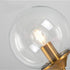 KCO Lighting Replacement Glass Globe Shade,Modern Clear Lampshade Glass Accessories for Pendant Wall Sconces (Clear)