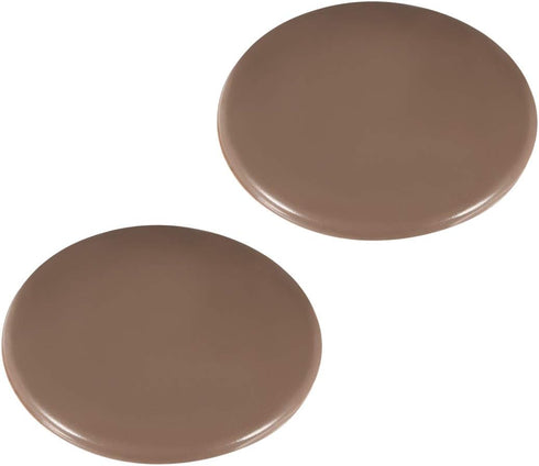 uxcell 80mm Wall Protectors - Self Adhesive Door Handle Bumper Guard Stopper Silicone, Brown, 2pcs