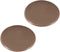 uxcell 80mm Wall Protectors - Self Adhesive Door Handle Bumper Guard Stopper Silicone, Brown, 2pcs