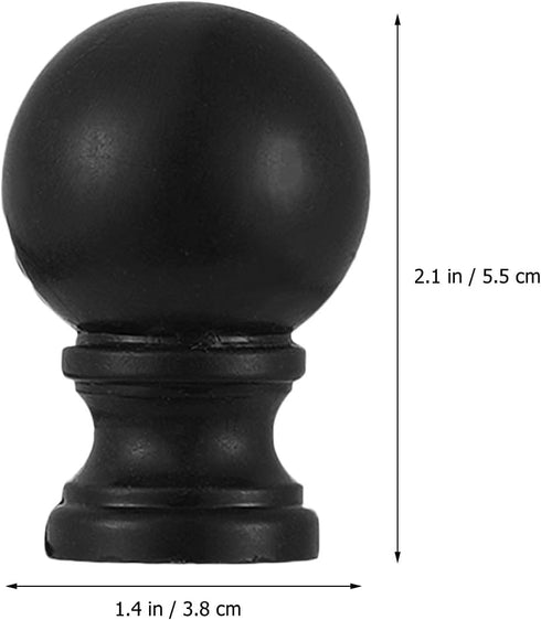 FOMIYES 10-Pack Replacement Lamp Shade Finial Knobs - Durable Plastic & Iron
