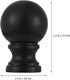 FOMIYES 10-Pack Replacement Lamp Shade Finial Knobs - Durable Plastic & Iron