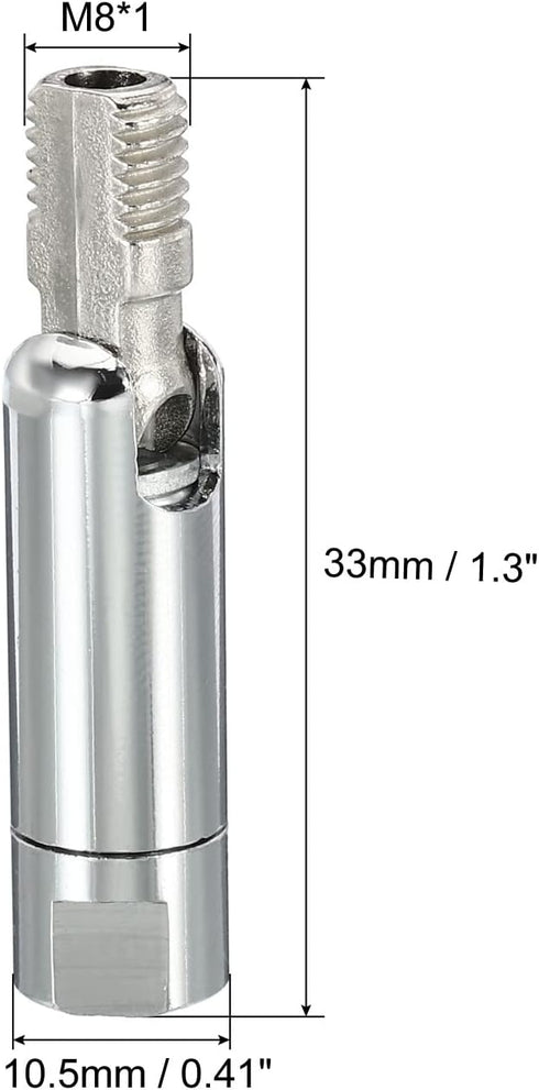 2 Pack 180/350 M8 PATIKIL Sloped Ceiling Light Adapter, Degree Thread Chandeliers Ceiling Pendant Lighting Adapter