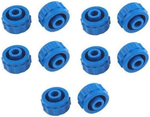 Syringe Tip Cap, Luer Lock, Blue, Non-Sterile, 10 Pack