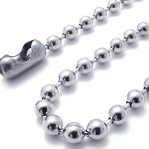 Pull Chain, 2 Pieces 59" Stainless Steel Bead Chain, Rustproof with 10 Free Matching Connectors, 3.2mm Ball Chain -