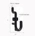 Jucoan 200 Pack J Shape Pegboard Hooks, Black Plastic Assortment for 1/4" Pegboard, Garage Tool Storage Organizer