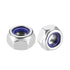 uxcell Hex Lock Nuts - M10 x 1.5mm Stainless Steel Self-Locking Nuts, 4Pcs Silver Tone