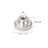 uxcell 10Pcs Knurled Thumb Nuts, Iron Round Knobs Fasteners M3x0.5mm for 3D Printer Parts, Silver Tone