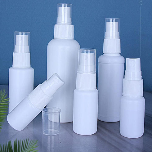 Othmro Fine Mist Spray Bottle, 20ml Plastic White Bottles Atomizer Pump, Refillable 5pcs