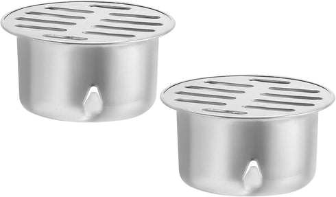 PATIKIL Gutter Guard - 2 Pack 304 Stainless Steel Downspout Strainer, Anti-Blocking Outdoor Cleaning Tool