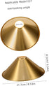 Hemobllo Copper Plated Metal Lamp Shade Cone for Ceiling Pendant Light Base Modern Lampshade for Desk and Floor Lamps