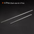 MECCANIXITY 3.3 Borosilicate Glass Stir Rod Mixing Tools, 7.87" and 11.81" Length, Round Ends, 4in2 Sets