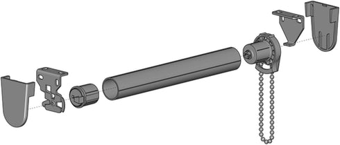 R8 Clutch for 1 Inch Tube, Natural