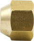 Legines 3/8" Flare Cap, Brass SAE 45 Degree Flare Tube Fitting, Pack of 2