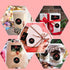 Zonon 600 Pcs Red Lip Thank You Cards and Stickers Set, 500 Pcs Round Sticker Kiss Envelope Seal, 100 Pcs Appreciation