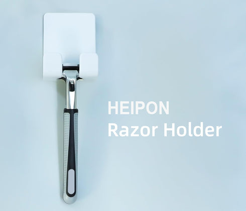 (2, Razor Holder for Shower,Towel Hook,Kitchen Hook,Self-Adhesive,Non-Punching Installation,Bathroom Hook White)