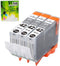 NEXTPAGE Compatible Ink Cartridges for Canon CLI42 Gray Ink Cartridge, 3 Pack for Pixma Pro-100 Printers