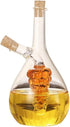 ARGENTFLUX Oil And Vinegar Dispenser, Oil and Vinegar Dispenser Glass, 2 In 1