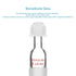 stonylab Thermometer Inlet Adapter - 24/40 Inner Joint, 80mm Height for Distillation Apparatus
